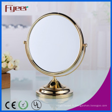 Miroir de maquillage or rond moderne de Fyeer (M5048G)
